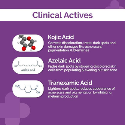 The Derma Co. 3% Kojic Acid Dark Spot Corrector Gel with Azelaic & Tranexamic Acid, 30 GM