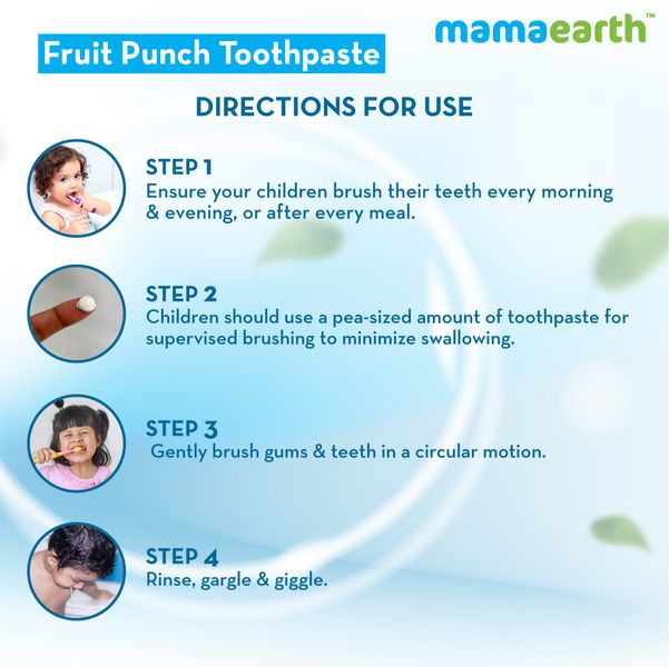 Mamaearth Fruit Punch Toothpaste, 50 GM