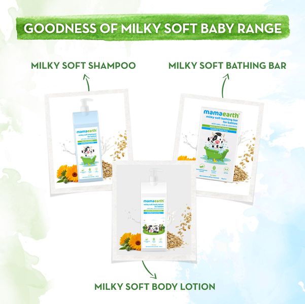 Mamaearth Milky Soft Bathing Bar Soap, 75 GM