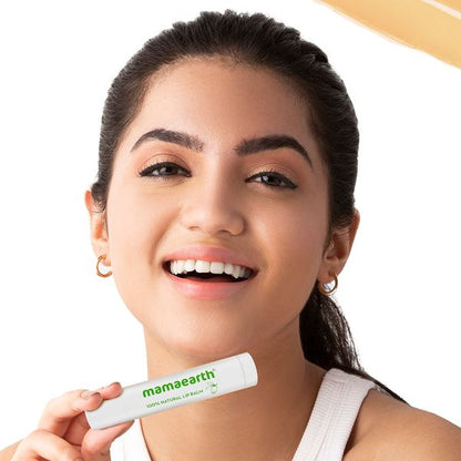 Mamaearth Nourishing Lip Balm 100% Natural With Vitamin E And Shea Butter, 4 GM