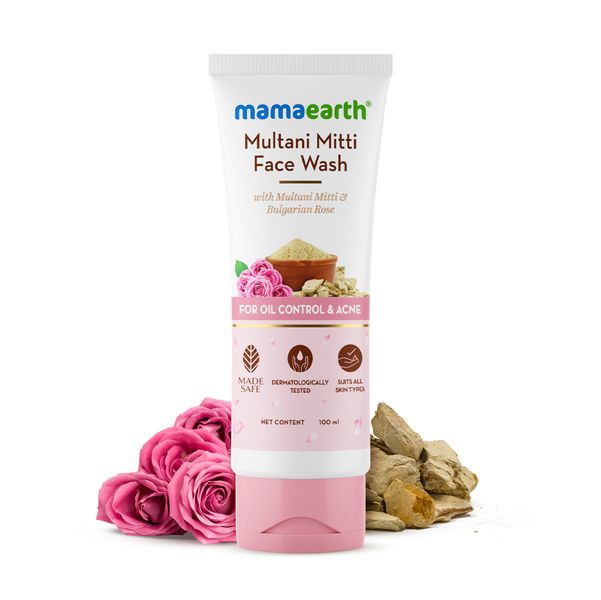 Mamaearth Multani Mitti Face Wash, 100 ML