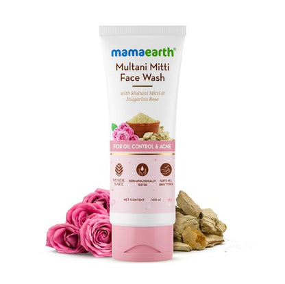 Mamaearth Multani Mitti Face Wash, 100 ML