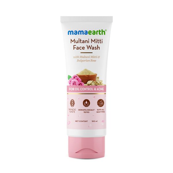 Mamaearth Multani Mitti Face Wash, 100 ML