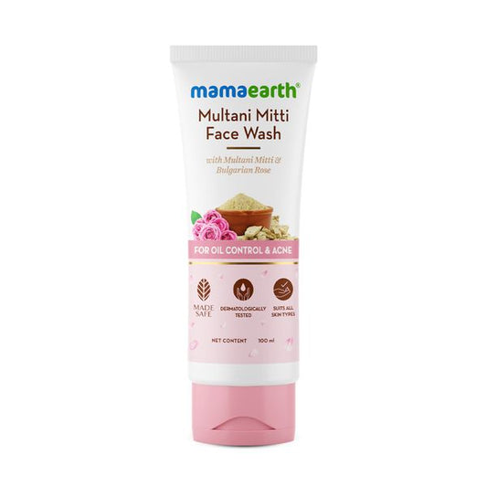 Mamaearth Multani Mitti Face Wash, 100 ML