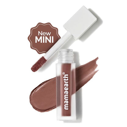 Mamaearth Feather Light Liquid Matte Mini Lipstick - Nude Perfect, 1.2 ML