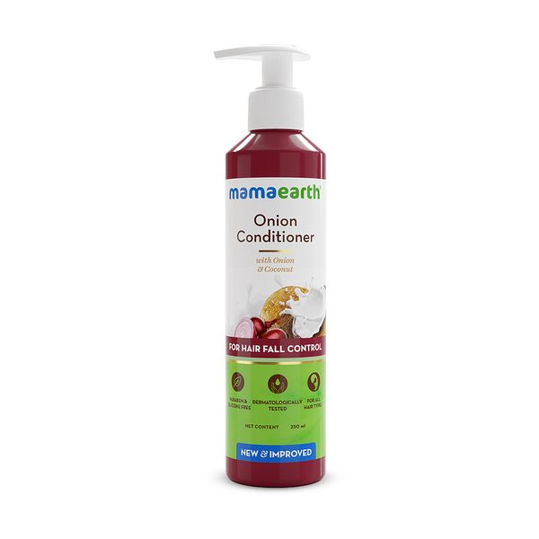Mamaearth Onion Conditioner For Hair Growth & Hair Fall Control With Onion & Coconut, 250 ML