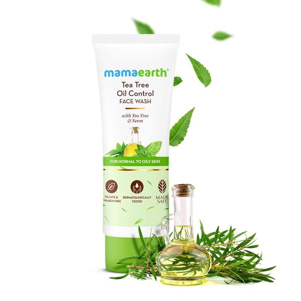 Mamaearth Tea Tree Natural Face Wash for Acne & Pimples Wash, 100 ML
