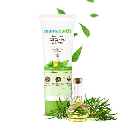 Mamaearth Tea Tree Natural Face Wash for Acne & Pimples Wash, 100 ML