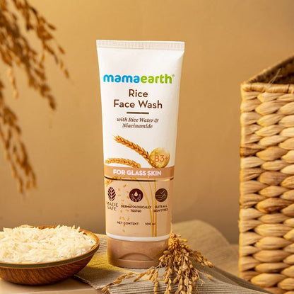 Mamaearth Rice Face Wash, 100 ML