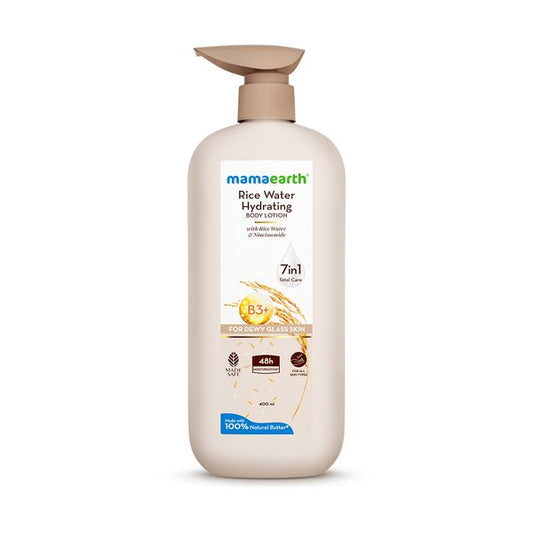 Mamaearth Rice Water Hydrating Body Lotion with Rice Water & Niacinamide, 400 ML