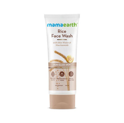 Mamaearth Rice Face Wash, 100 ML