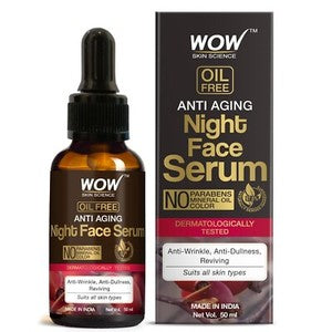 WOW SKIN SCIENCE ANTI AGING NIGHT FACE SERUM, 50ML