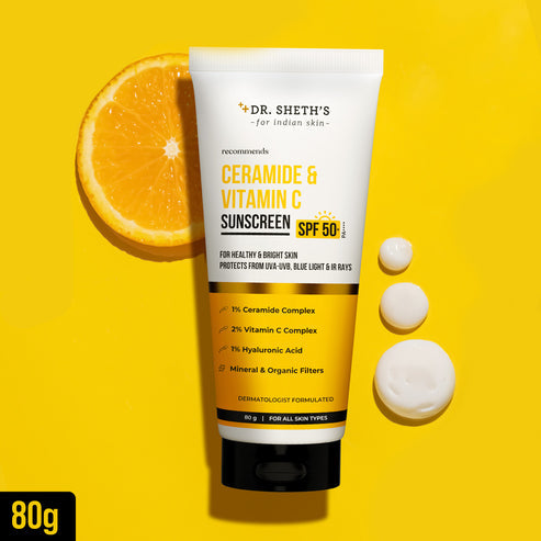 Dr. Sheth's Ceramide & Vitamin C Sunscreen, 80 GM