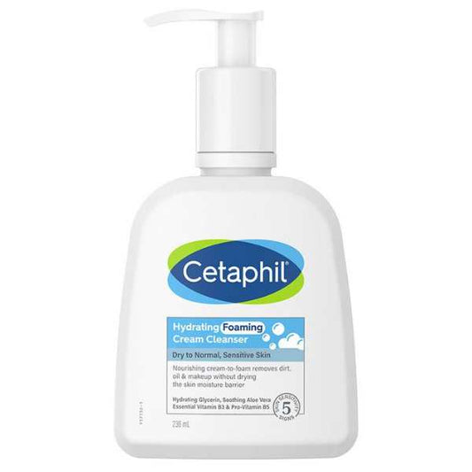 Cetaphil Hydrating Foaming Cream Cleanser, 236 ML