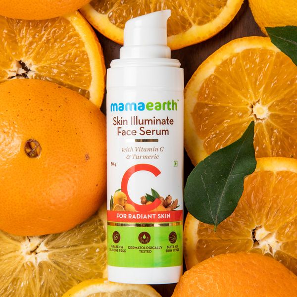 Mamaearth Skin Illuminate Face Serum for Radiant Skin with Vitamin C & Turmeric , 30 GM