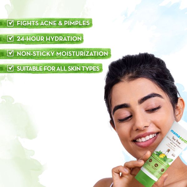 Mamaearth Tea Tree Oil Free Moisturizer, 80 GM