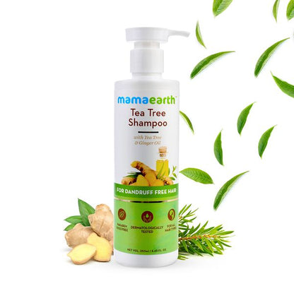 Mamaearth Tea Tree Shampoo for Dandruff Free Hair, 250 ML
