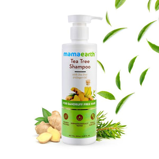 Mamaearth Tea Tree Shampoo for Dandruff Free Hair, 250 ML