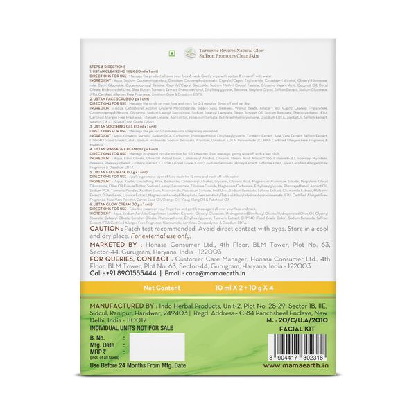 Mamaearth Ubtan Facial Kit, 60 GM