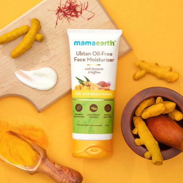 Mamaearth Ubtan Oil-Free Face Moisturizer, 80 GM