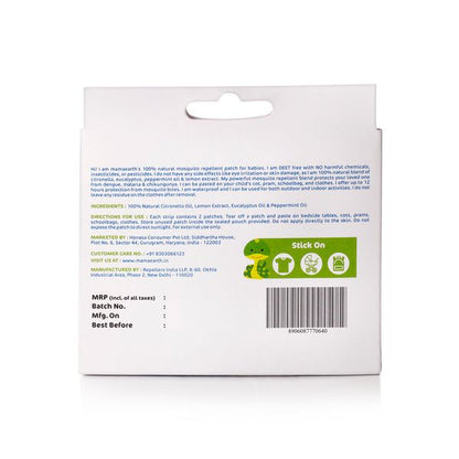 Mamaearth Natural Mosquito Repellent Patches, 24 Pcs