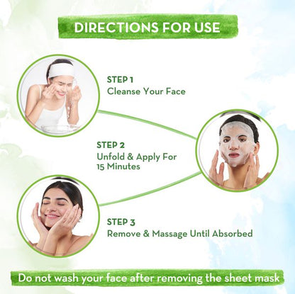 Mamaearth Vitamin C Bamboo Sheet Mask with Vitamin C & Honey, 25 GM