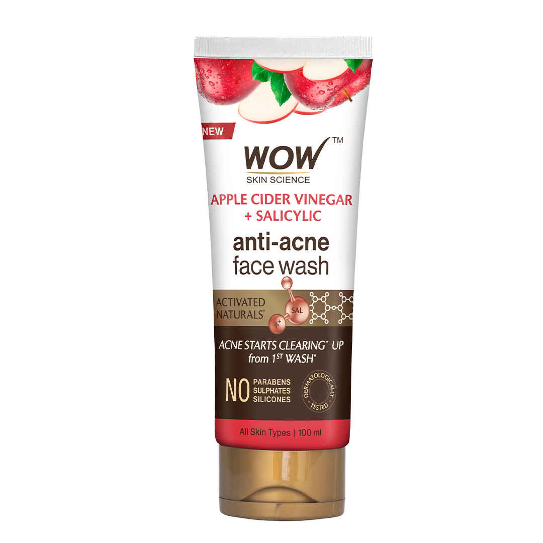 WOW SKIN SCIENCE APPLE CIDER VINEGAR FACE WASH, 100ML