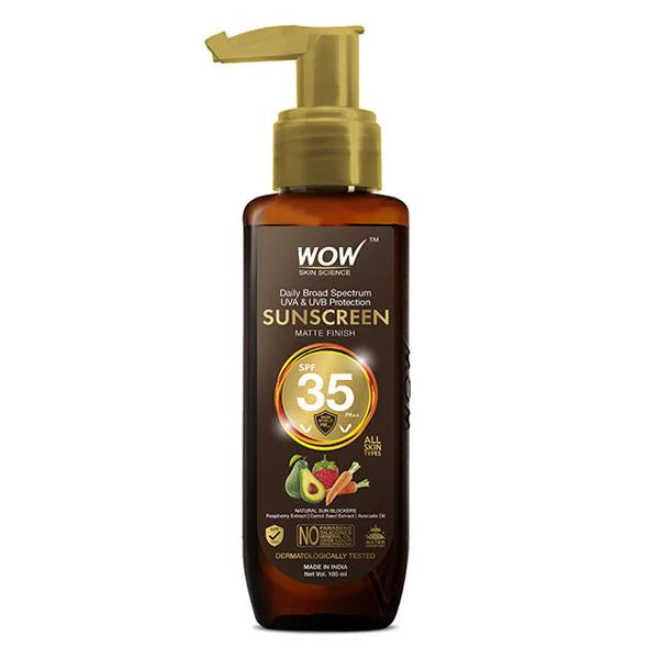 WOW SKIN SCIENCE SUNSCREEN MATTE FINISH SPF 35PA++, 100ML